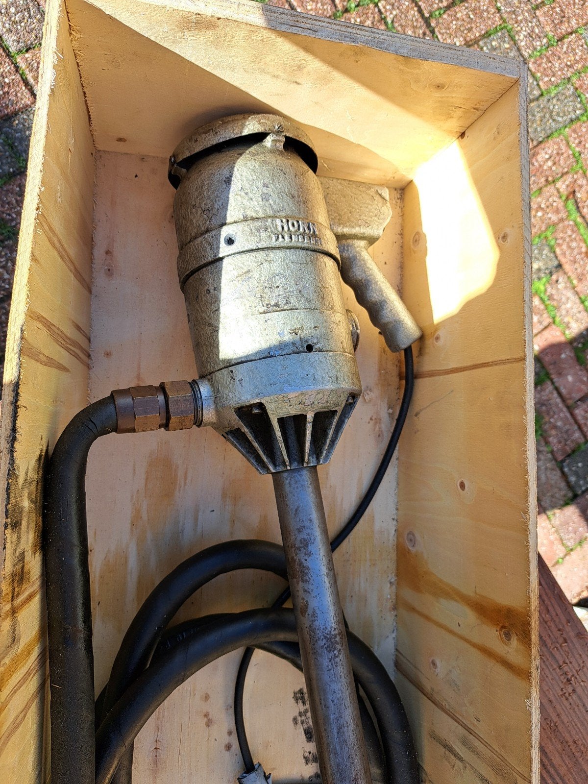 Oude elektrische vat brandstofpomp, Ophalen of Verzenden, Gebruikt
