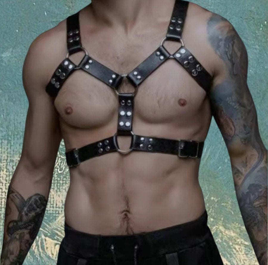 Harness Fetish Bondage Boss Sexy Leather Man Erotische new, Kleding | Heren, Overige maten, Ophalen of Verzenden, Accessoires