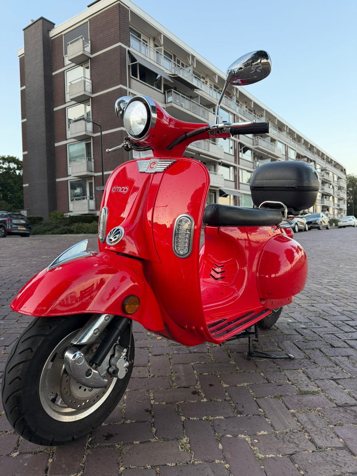 Emco Nova – Elektrisch, nette staat en mét topkoffer!, Ophalen, Elektrisch, Zo goed als nieuw, 50 cc