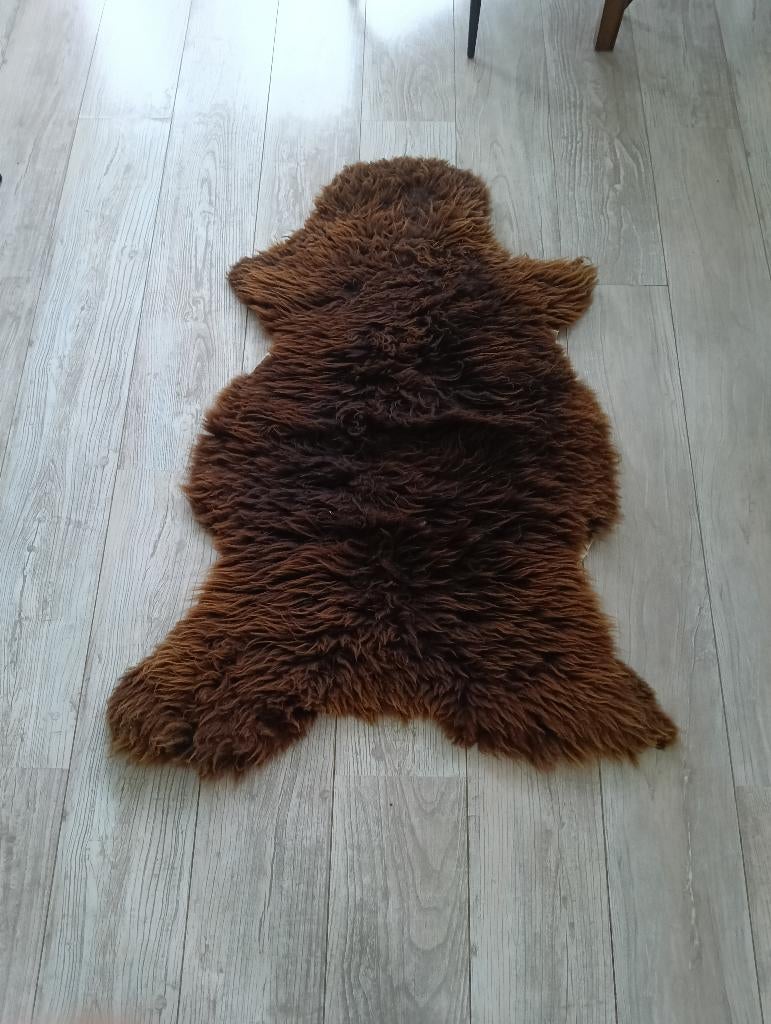 Schapenvacht, Ophalen, 100 tot 150 cm, Bruin, 50 tot 100 cm