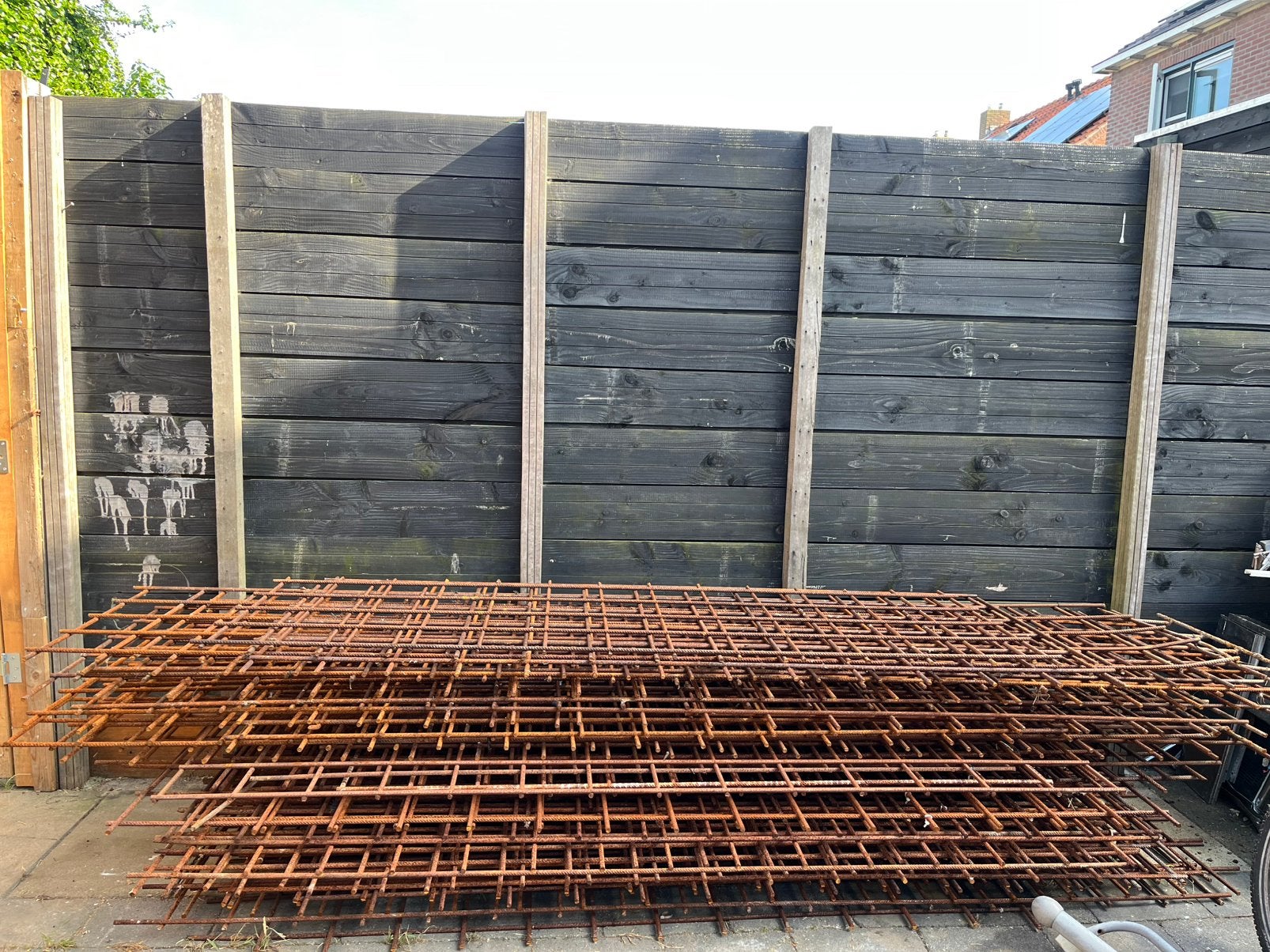 40x Betonnet 800x2500 mm Ø10 mm maas 150x150 – partij, Ophalen, Gebruikt, Minder dan 3 meter, Minder dan 1 meter