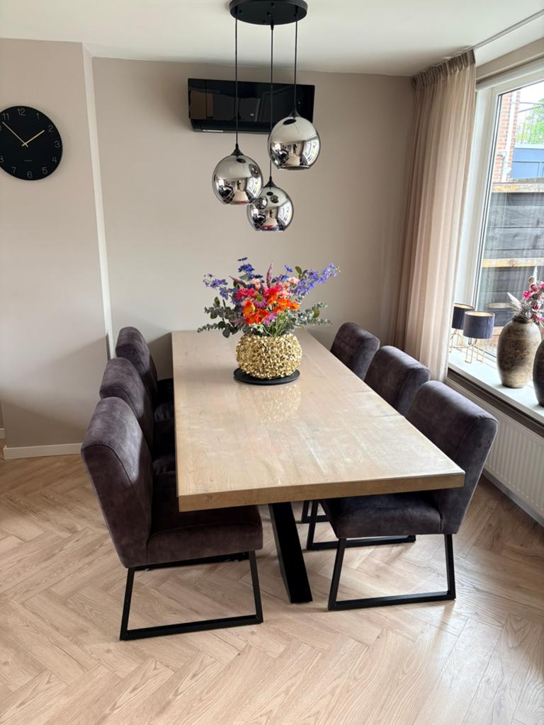 Eetkamer tafel + salon tafel, Huis en Inrichting, Tafels | Eettafels, Ophalen, 50 tot 100 cm, Zo goed als nieuw, 150 tot 200 cm