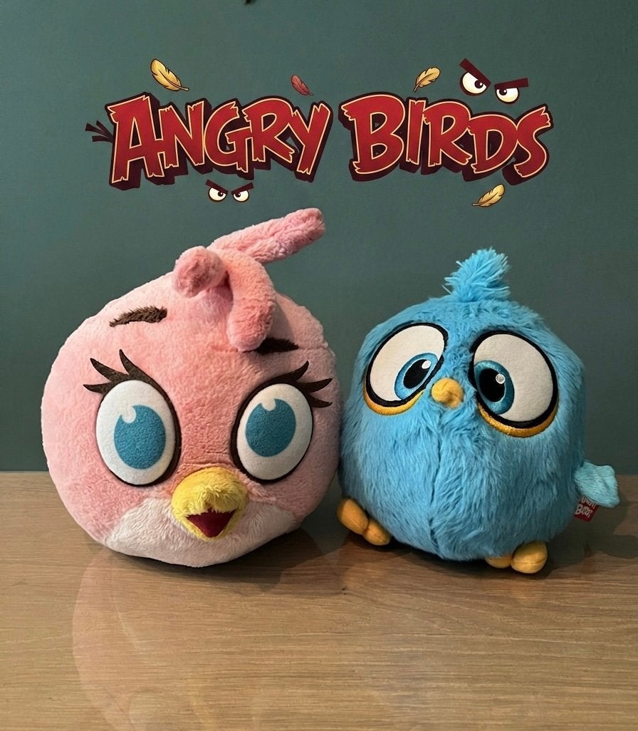 Gave set Angry birds knuffels, Kinderen en Baby's, Speelgoed | Knuffels en Pluche, Ophalen of Verzenden, Zo goed als nieuw, Overige typen