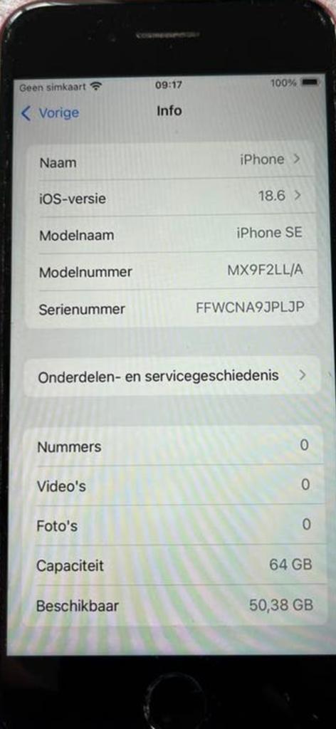 Iphone se 2020 64 gb, Telecommunicatie, Mobiele telefoons | Apple iPhone, Gebruikt, Ophalen of Verzenden, 64 GB, Zonder simlock