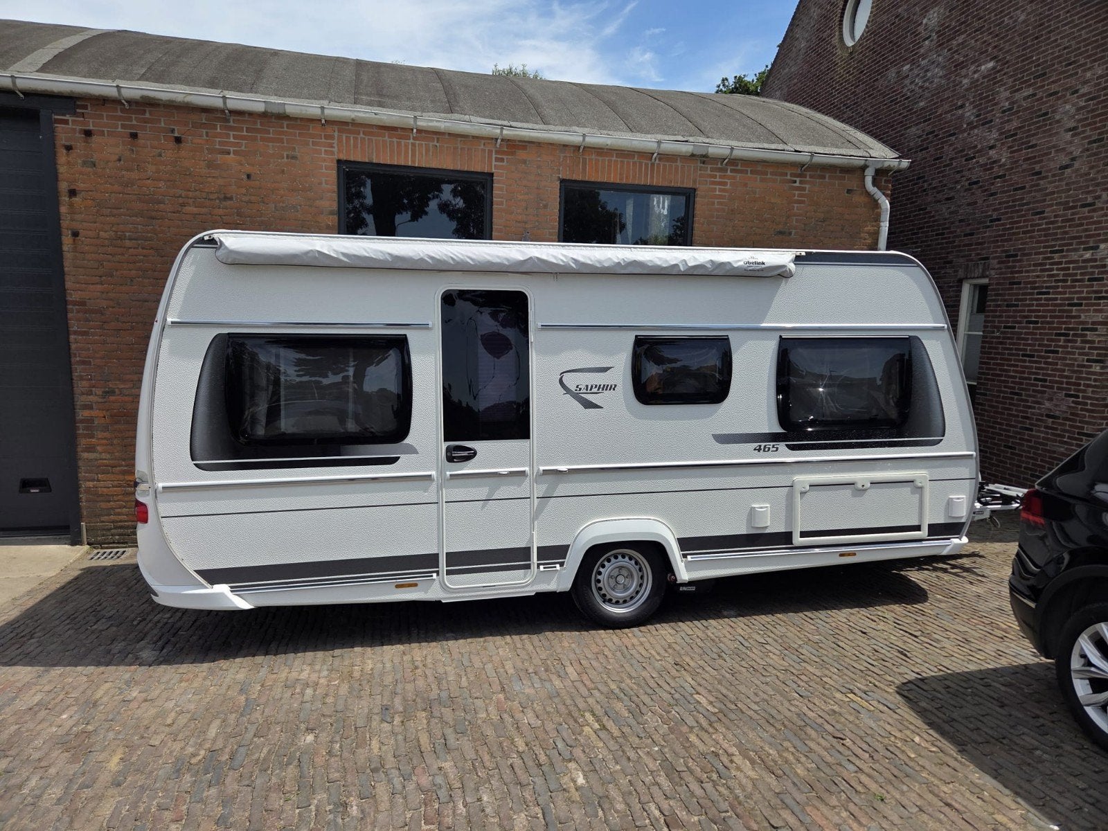 Luxe Fendt Caravan Saphir 465 SQ, Kachel, Rondzit, Dwarsbed, Particulier