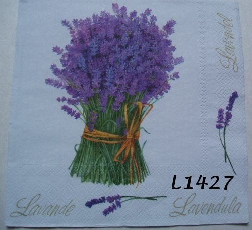 Servetten decoupage/bullet journal * Lavendel L1427, Verzenden, Nieuw