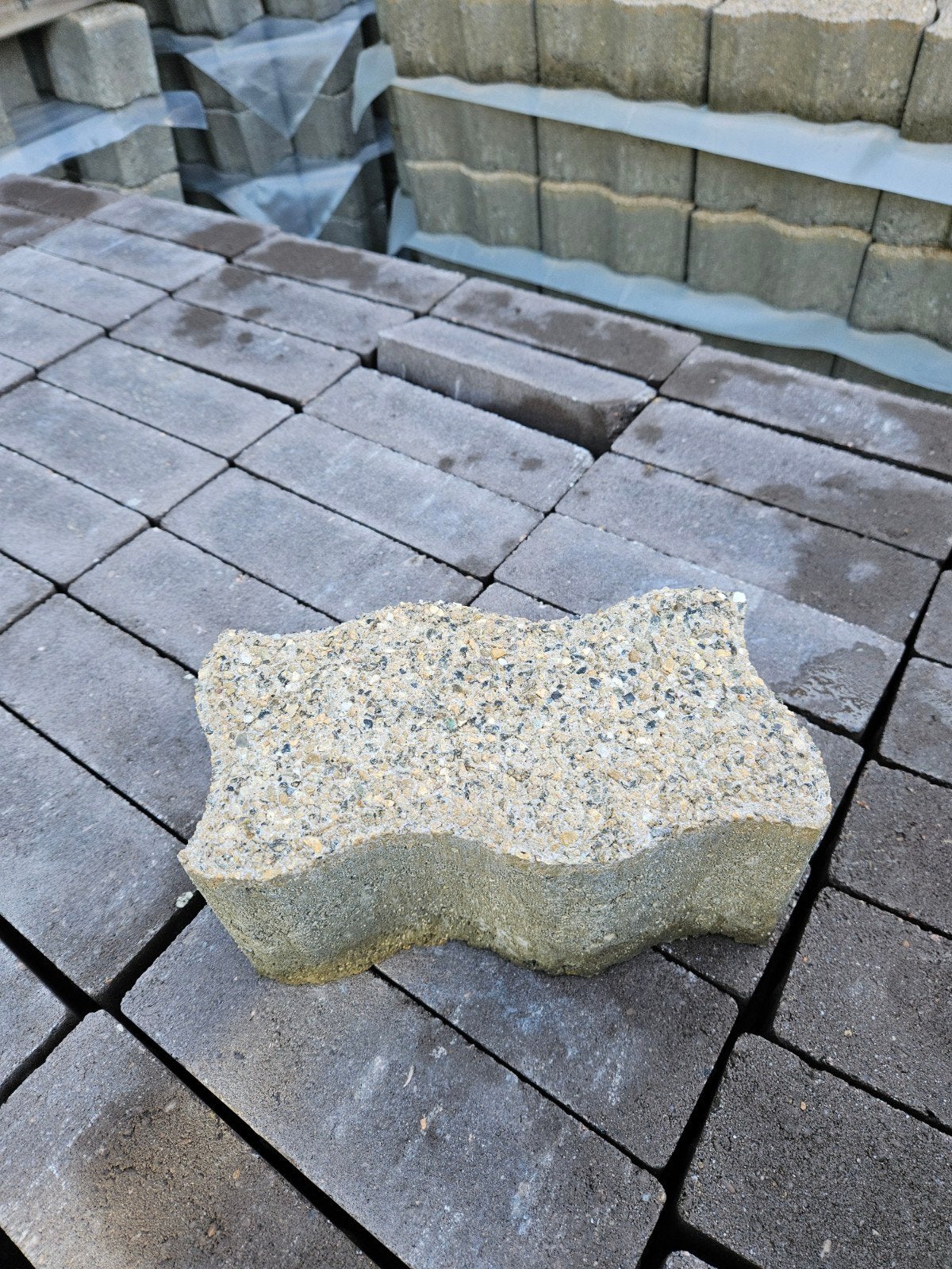 Verband steen 10cm zand structuur, Tuin en Terras, Ophalen, Beton, Klinkers
