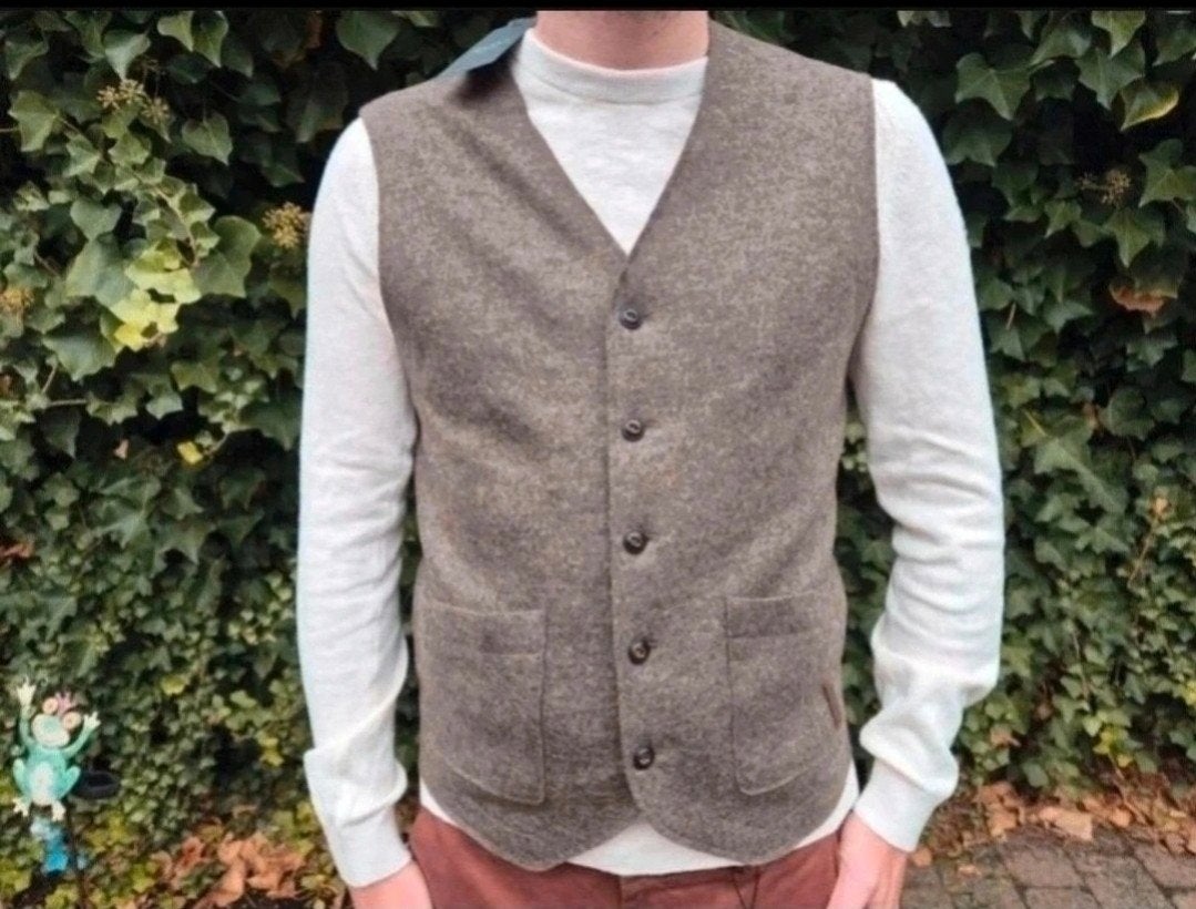 Maerz Muenchen gilet vest jas Camel Nieuw maat M maat 50, Bruin, ., Nieuw, .