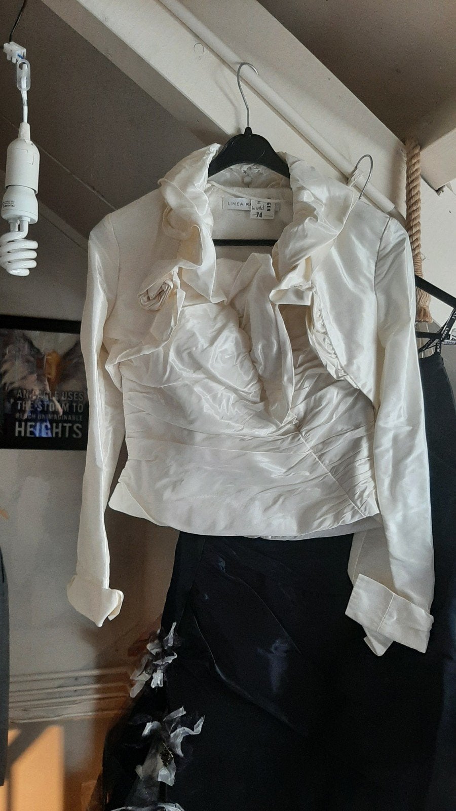 3delige trouwjurk zwart wit mt 36/38, Kleding | Dames, Trouwkleding en Trouwaccessoires, Ophalen of Verzenden, Zo goed als nieuw
