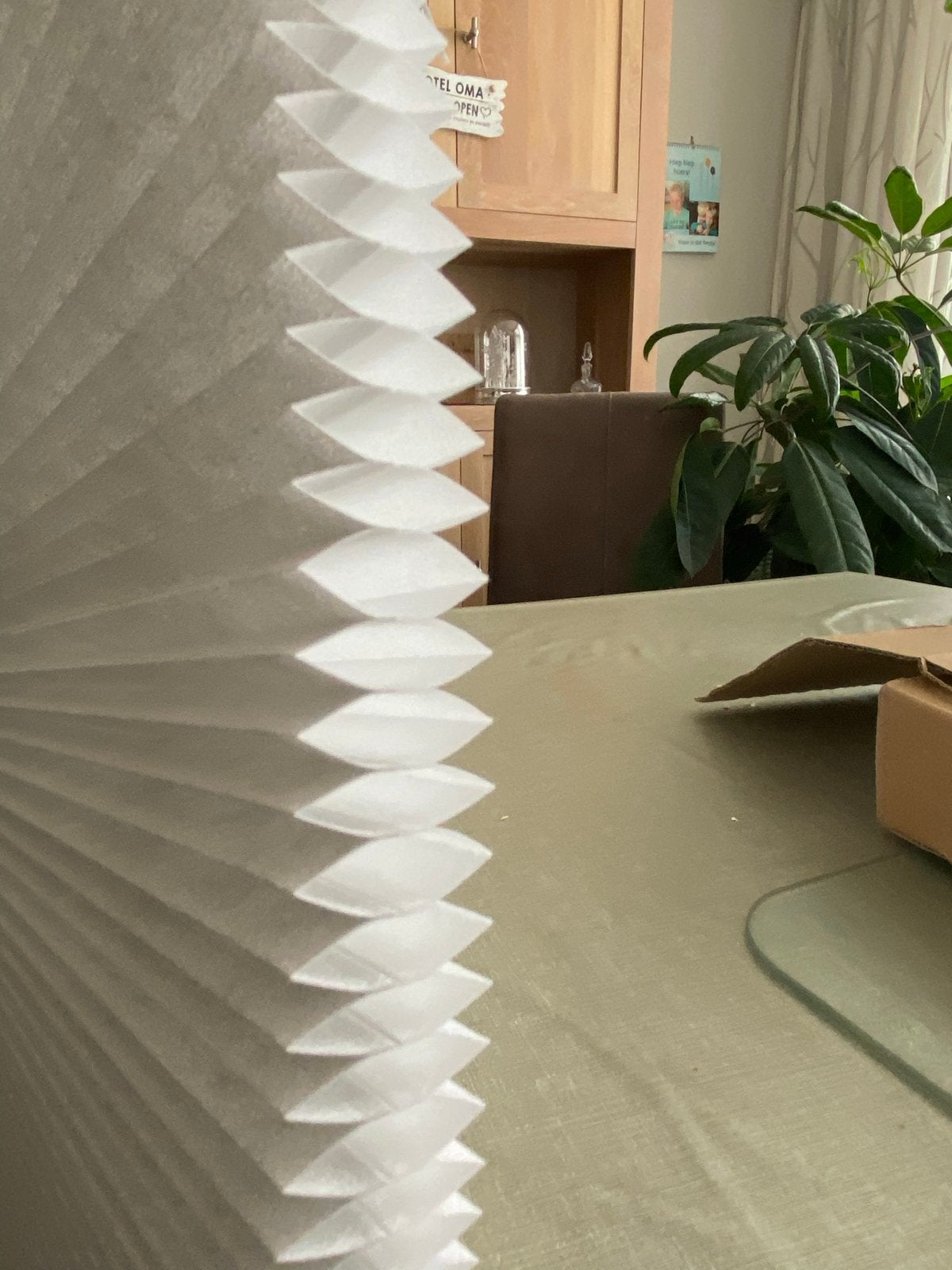 Nieuw grijs plisségordijn - 50x140 cm. 3 stuks, Ophalen, Nieuw, Grijs, Plisségordijn