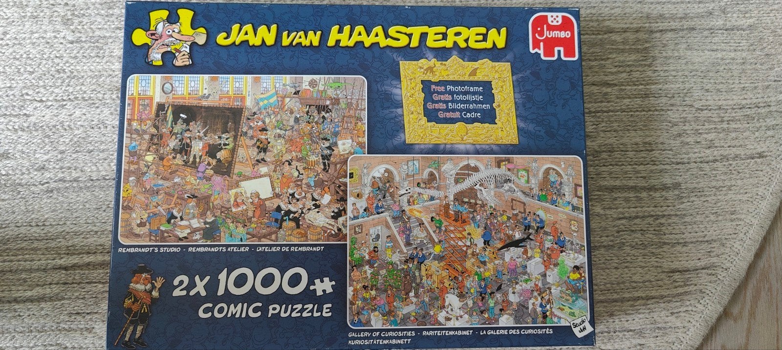 3 x Jan van Haasteren puzzels a 1000 stukjes, Hobby en Vrije tijd, Ophalen of Verzenden, 500 t/m 1500 stukjes, Zo goed als nieuw