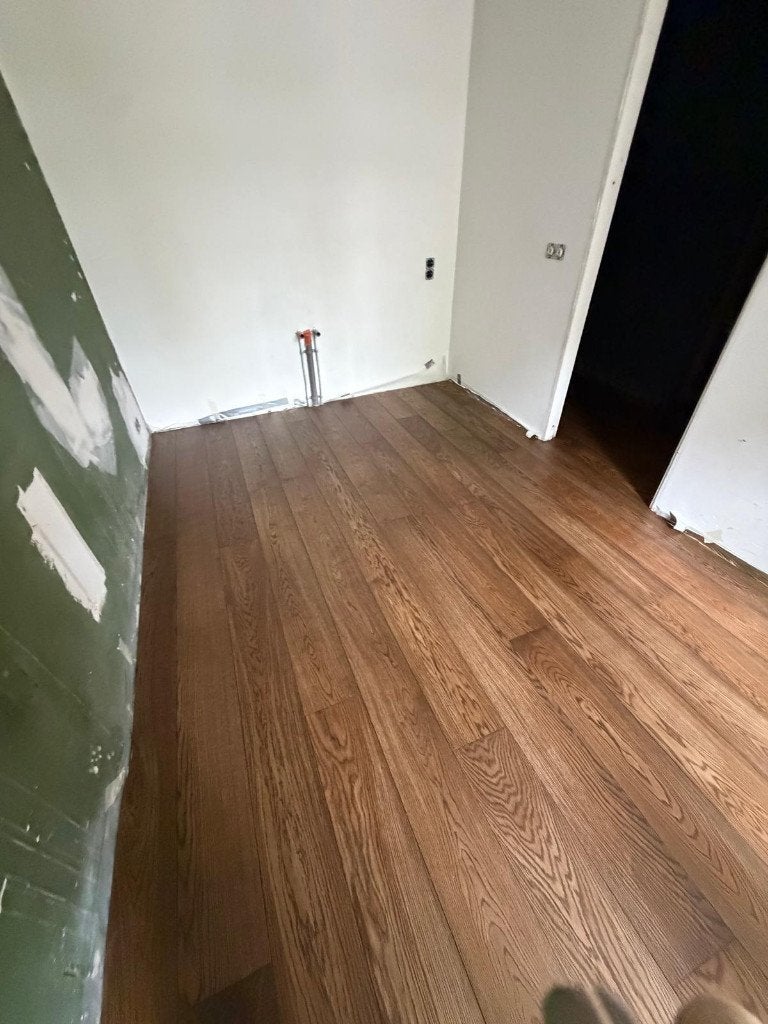 GRATIS 66m2 Eikenhouten vloer - vorige week gelegd, Ophalen, Nieuw, Vloerdelen of -planken, 10 m² of meer