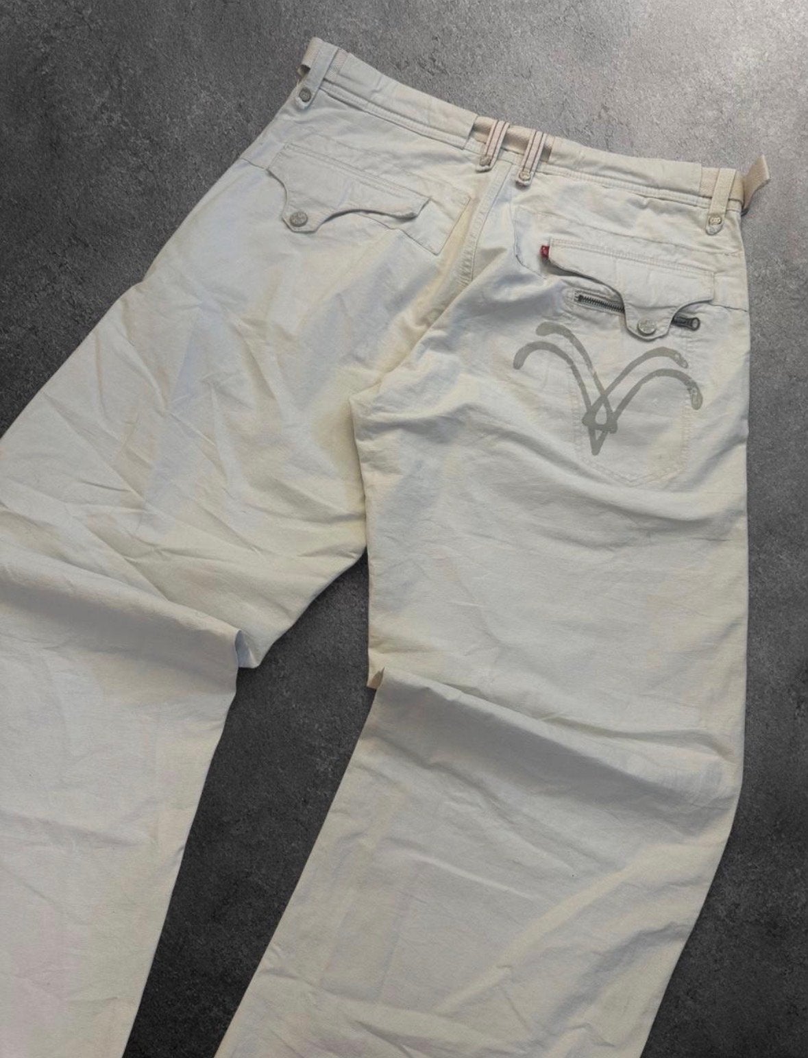Levi's 397659 Ripstop Canvas Cargo Broek Wit W30 L32 Y2K, Ophalen of Verzenden, Gedragen, Overige maten, Wit