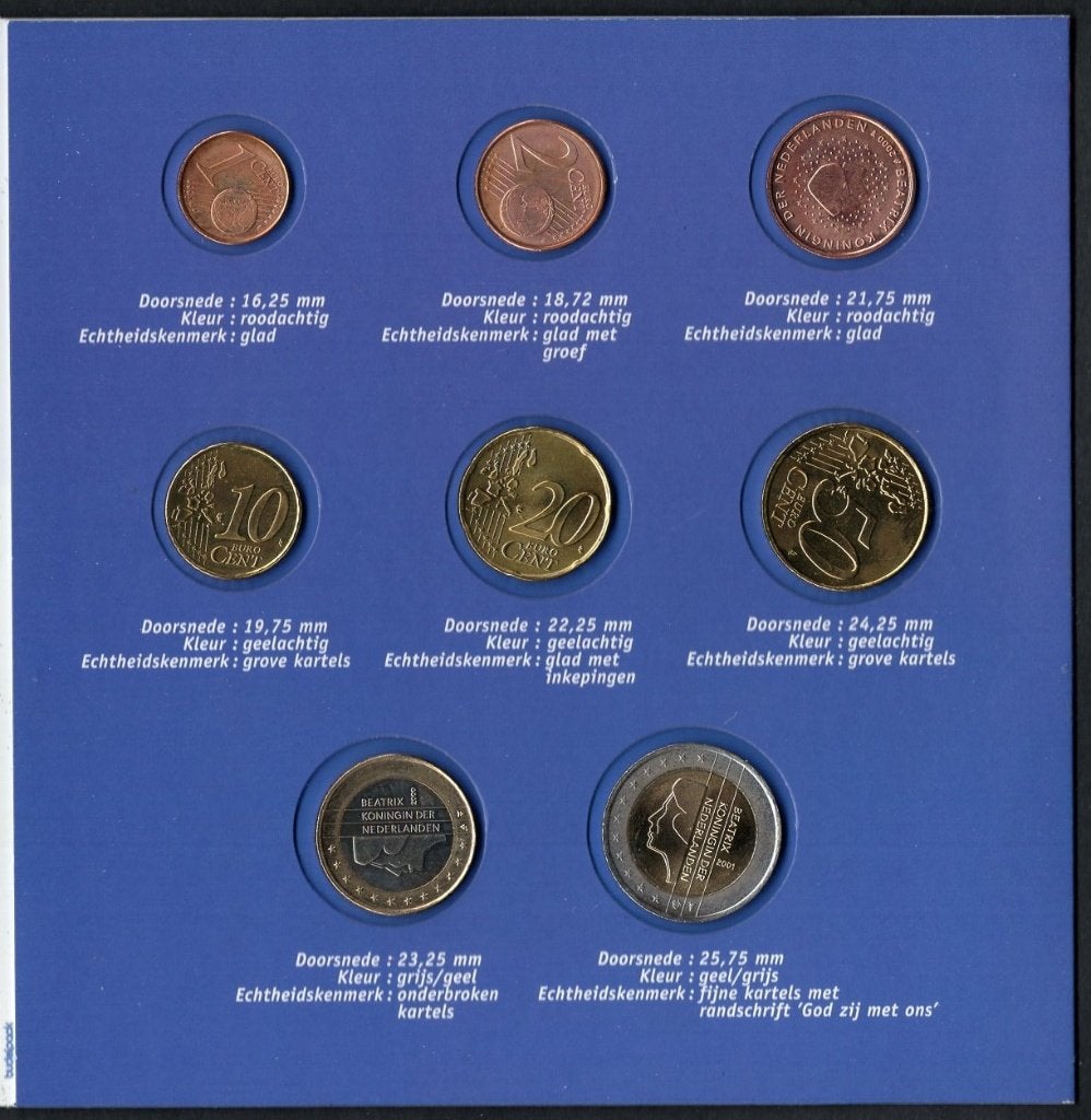 Introductie Euromunten 2002, Postzegels en Munten, Munten | Nederland, Ophalen of Verzenden, Koningin Beatrix, Euro's, Setje