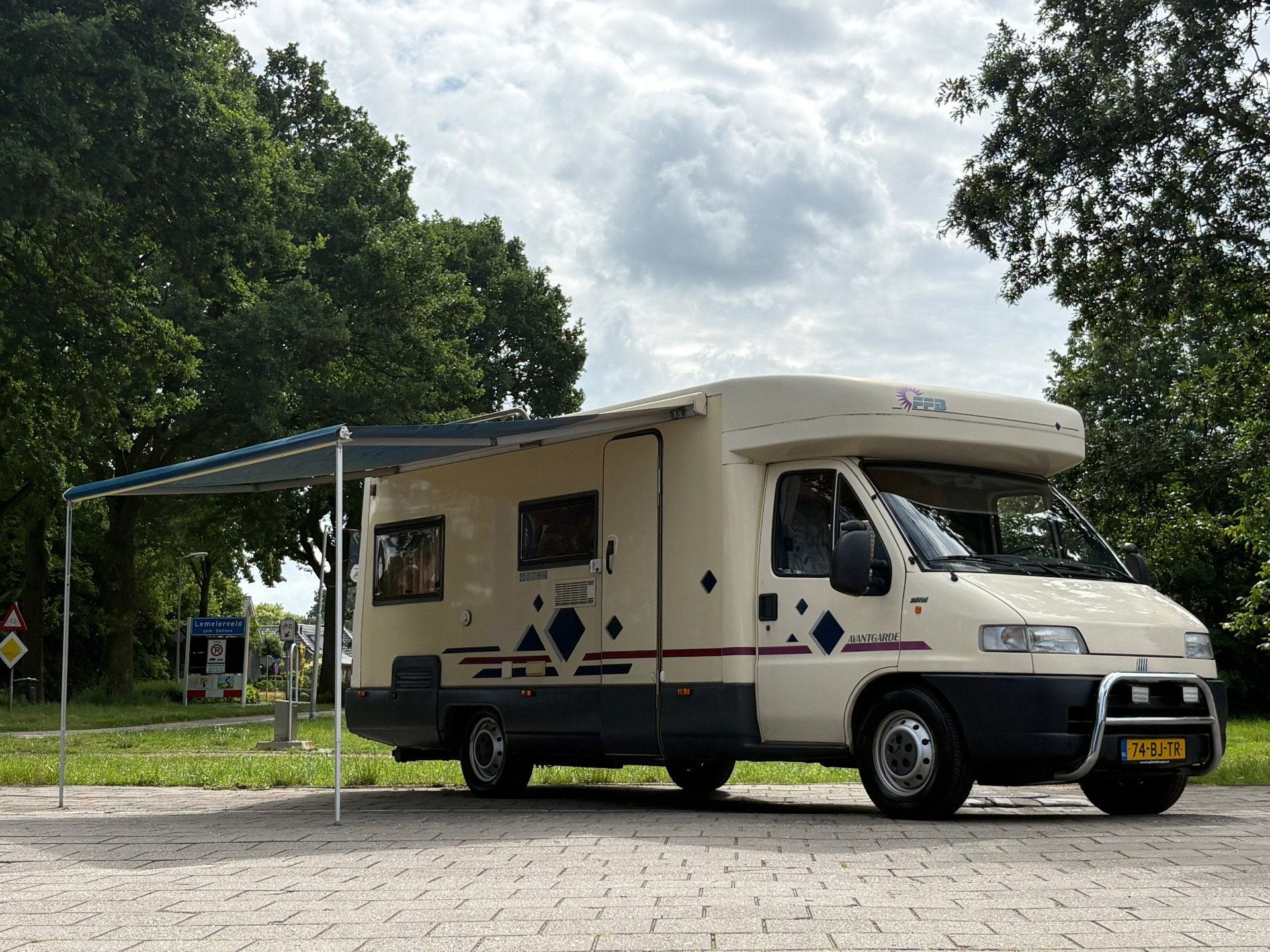 Fiat 230 CAMPER|draaistoelen|4p|trekhaak|fietsendrager met|l, Caravans en Kamperen, Campers, Bedrijf, Half-integraal, Fiat, Tot en met 4