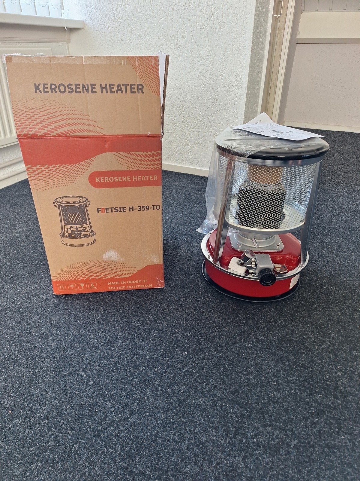 Nieuwe Foetsie H-359-TO Kerosine Heater - 3L Tank, Ophalen, Overige brandstoffen, Nieuw, Petroleumkachel