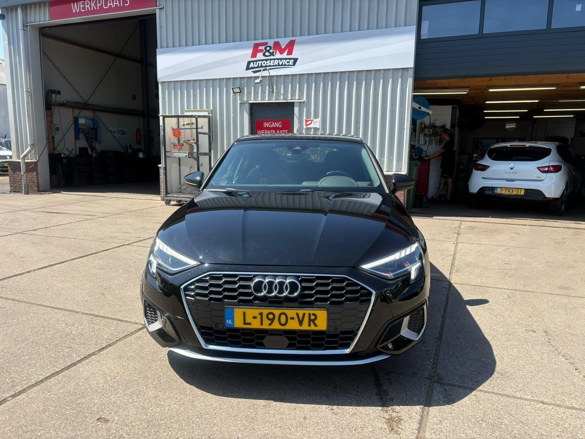 Audi A3 Sportback 30 TFSI Advanced edition S-tronic, Clima,, Auto's, Stof, Gebruikt, Zwart, Origineel Nederlands