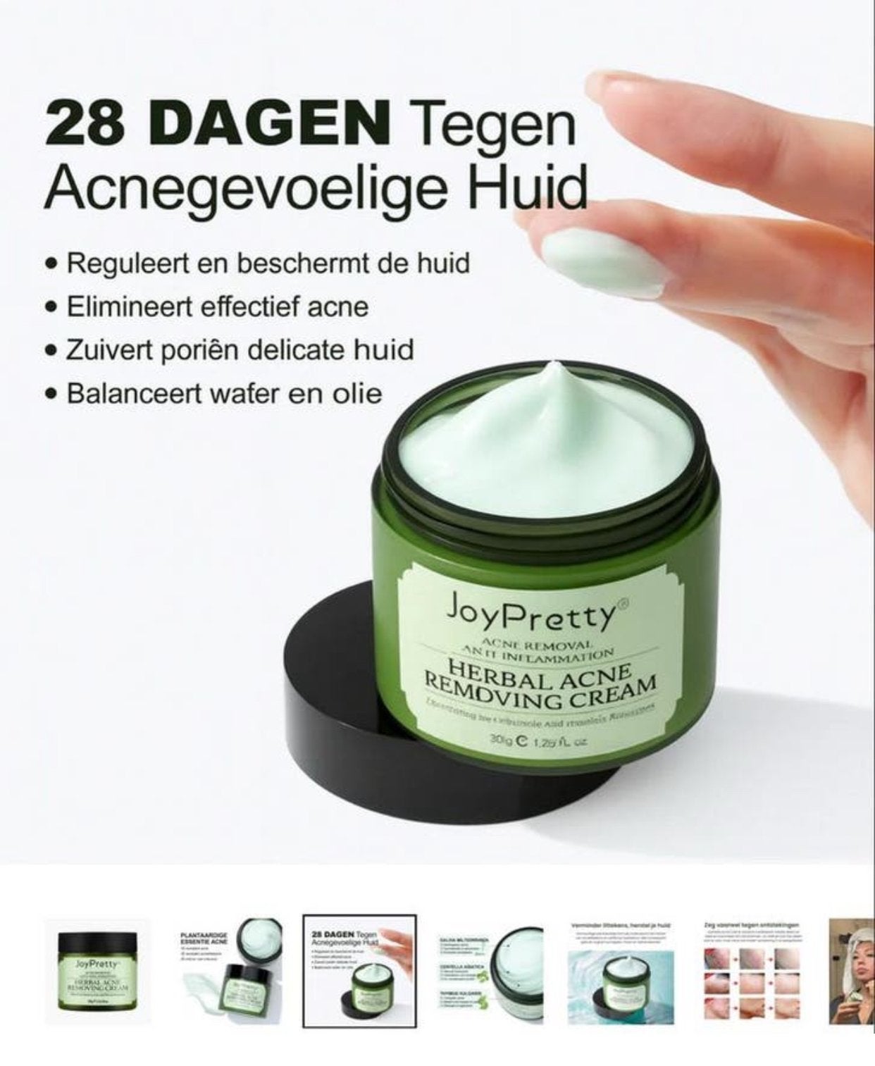 JoyPretty Acne Crème: Effectieve Behandeling tegen Acne, Ophalen of Verzenden, Nieuw, Gehele gezicht, Verzorging