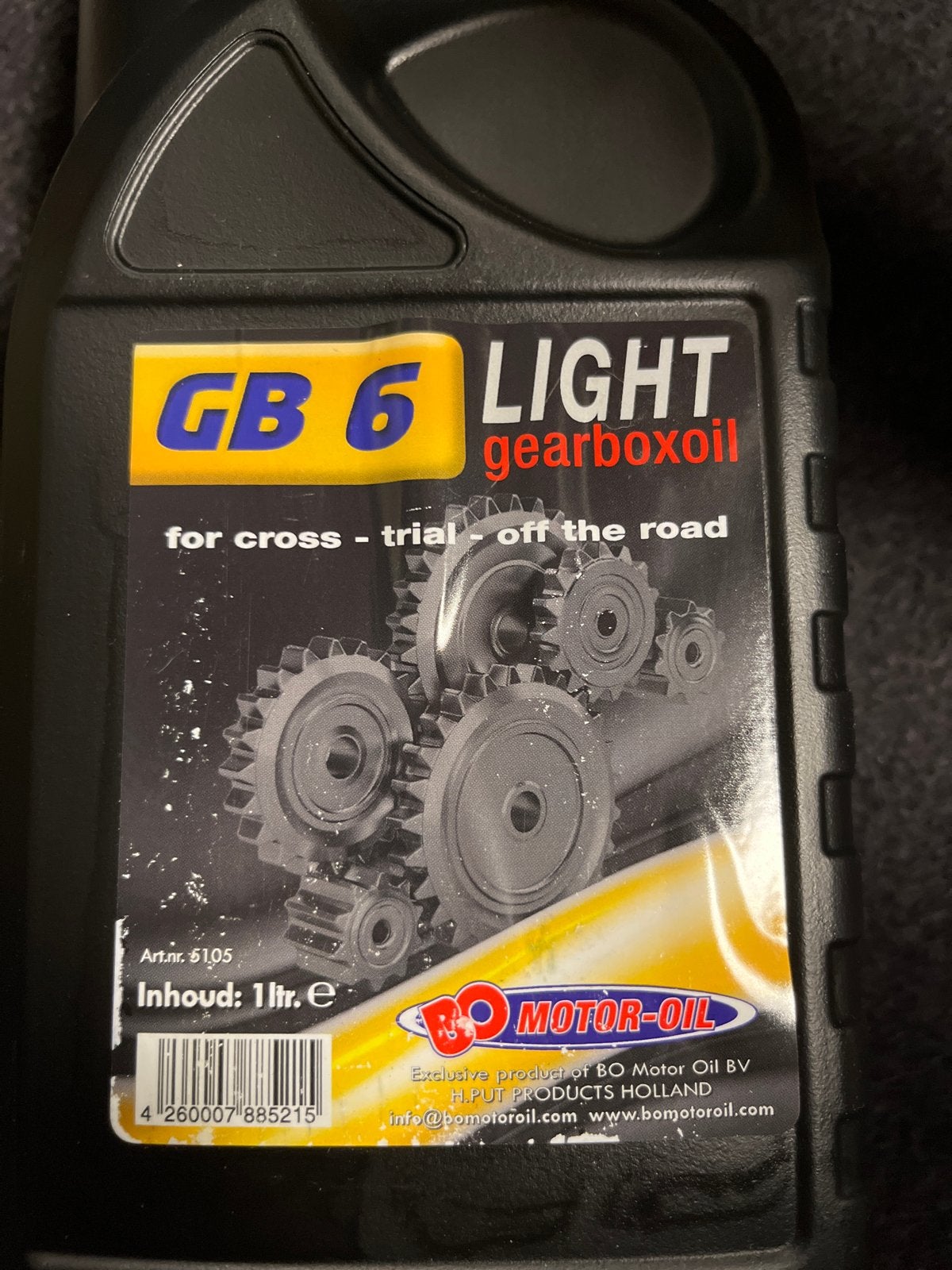 6 liter  BO Motor-Oil GB 6 Licht Versnellingsbakolie 1L, Motoren, Ophalen of Verzenden