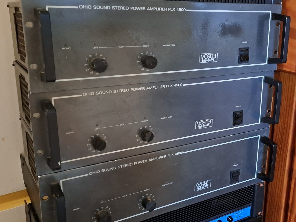 Ohio Sound versterkers + Speakers., Ophalen, Gebruikt, 1000 watt of meer, P.A.