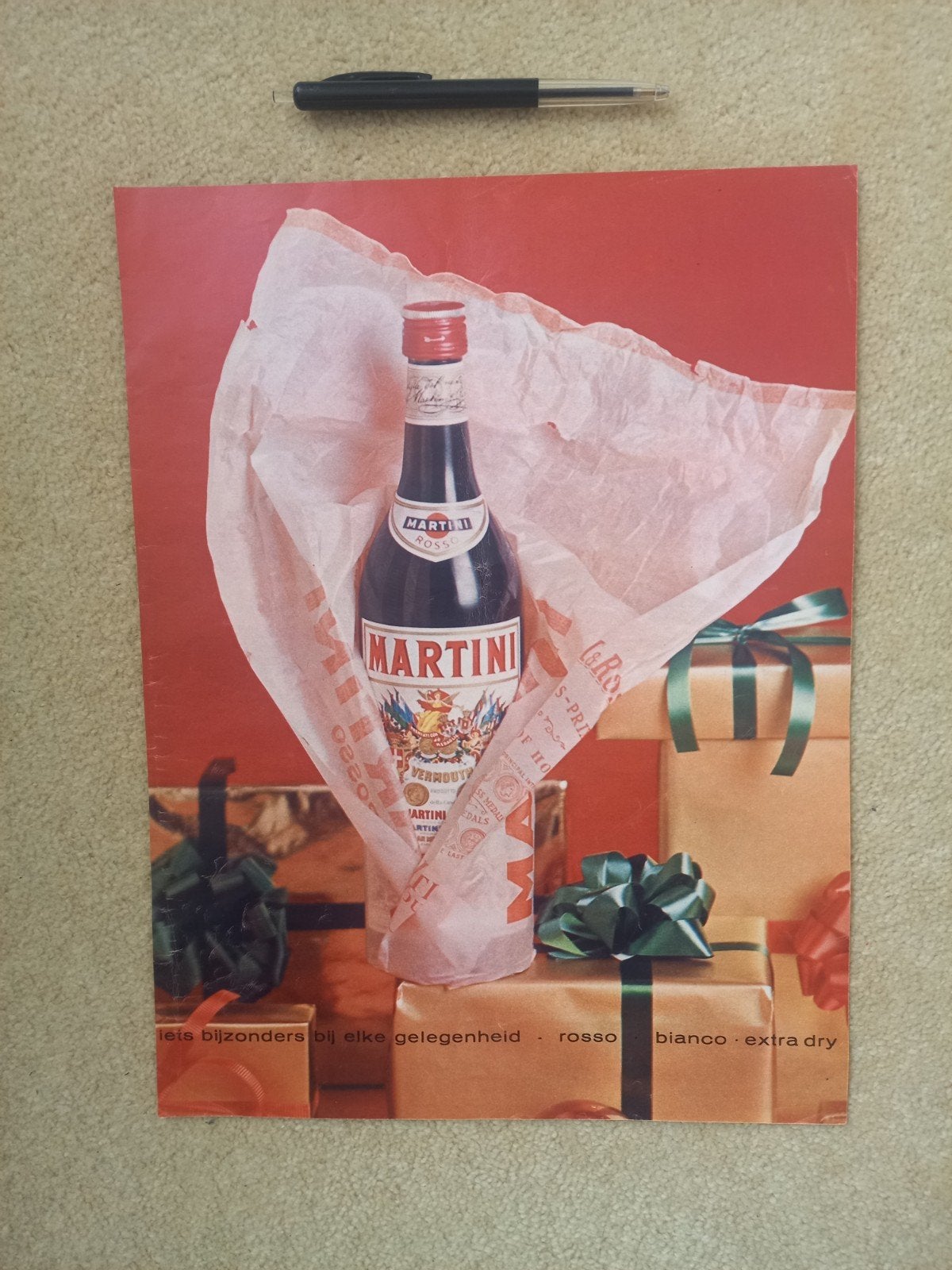 oude reclame advertentie MARTINI (1965), Verzenden, Gebruikt, Overige typen