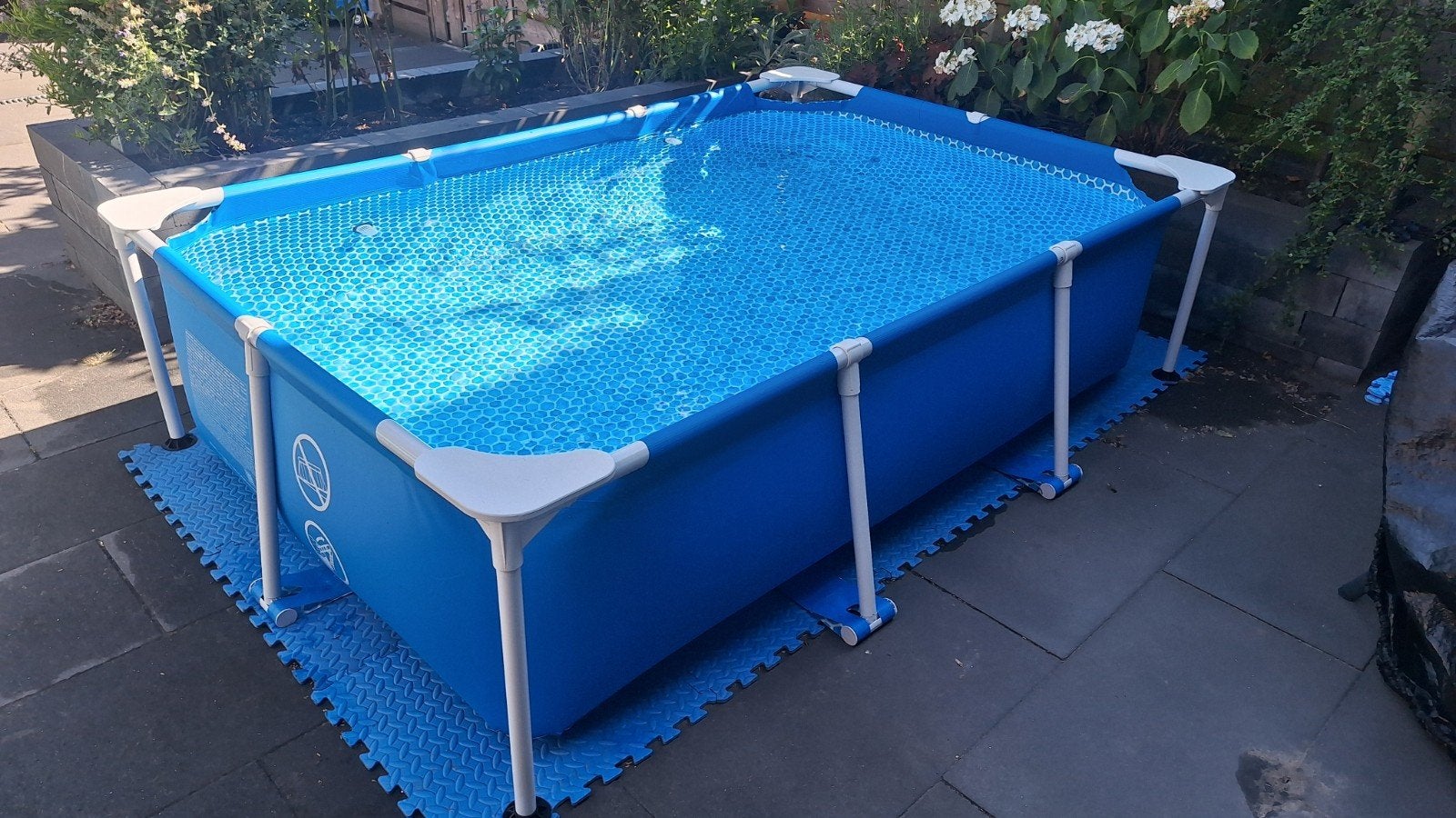 Intex Opzetzwembad - Rechthoekig 220x150x60cm - Zo goed als, Minder dan 80 cm, Ophalen of Verzenden, Opzetzwembad, 200 tot 400 cm