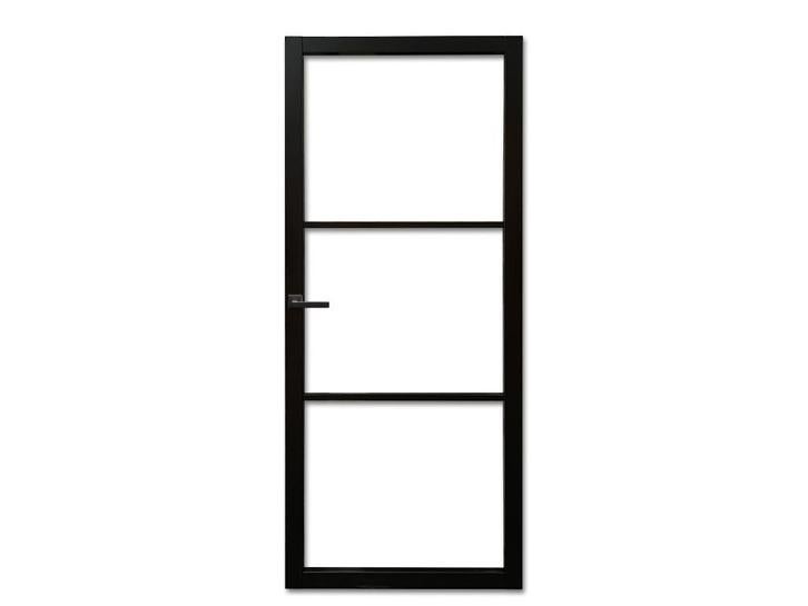 Staal look deur | industriële binnendeur  | helder glas