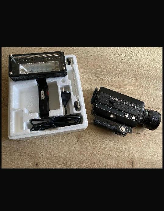 Cosina Super 8 SM2000 filmcamera + Flectalux 1000 SE lamp, Audio, Tv en Foto, Videocamera's Analoog, Ophalen of Verzenden, Camera
