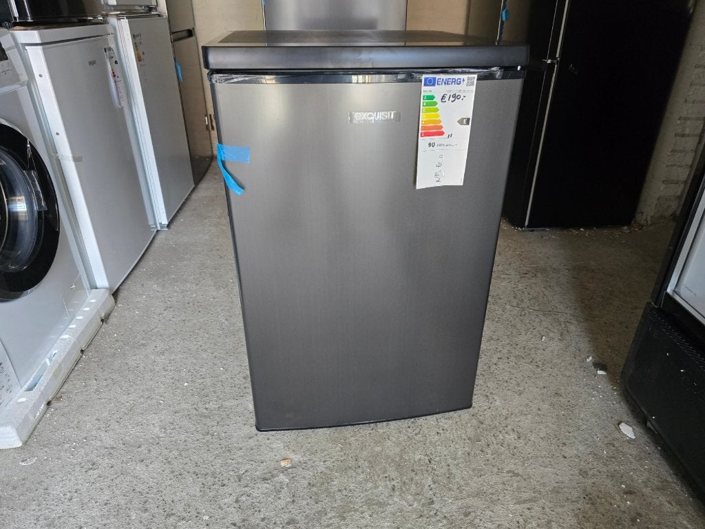 Nieuwe antraciet rvs tafelmodel koelkast H 85 x B 55 cm, Zonder vriesvak, Minder dan 85 cm, 100 tot 150 liter, Nieuw
