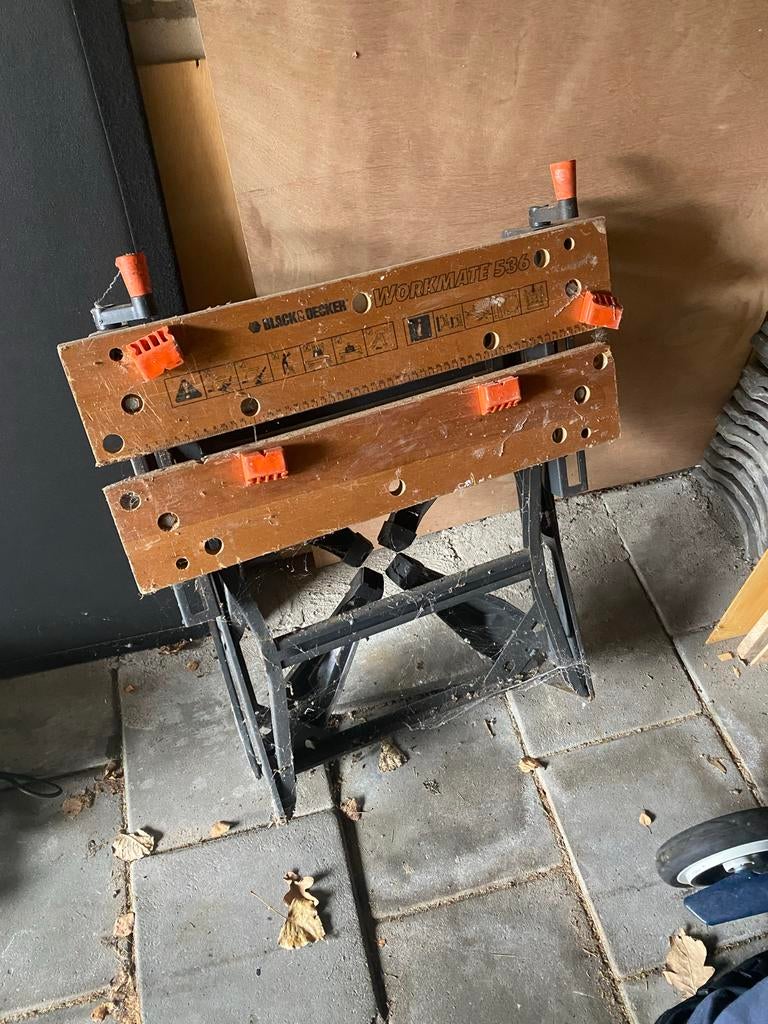 Black & Decker Workmate 536 Werkbank - Inklapbaar, Doe-het-zelf en Verbouw, Werkbanken, Ophalen, Gebruikt, 70 tot 120 cm, Bankschroef
