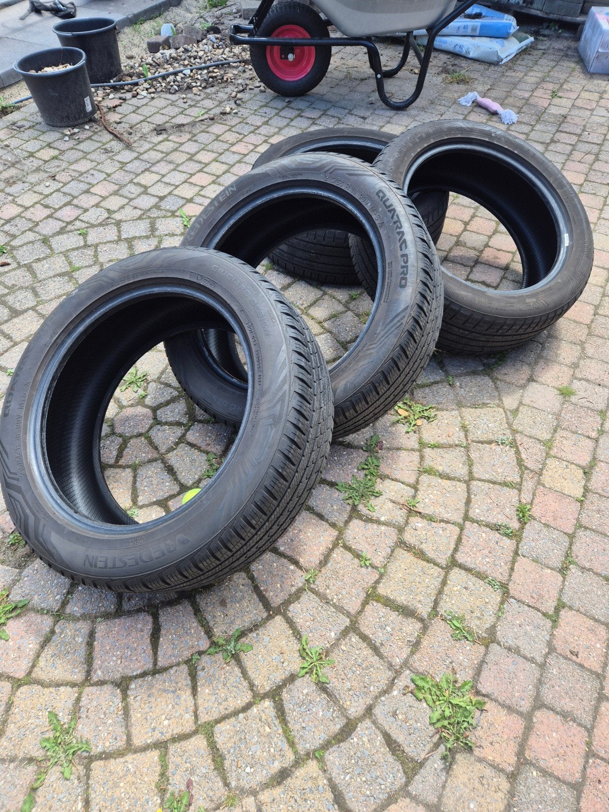 Vredestein Quatrac Pro 215/55-18 all season, Ophalen, Gebruikt