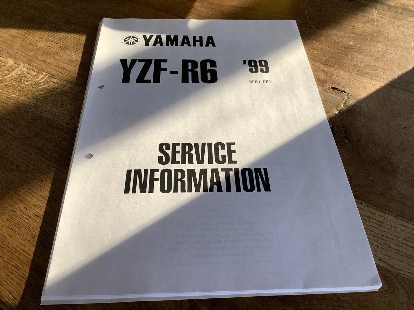 Yamaha YZF-R6 '99 Service Manual. (404), Verzenden, Yamaha