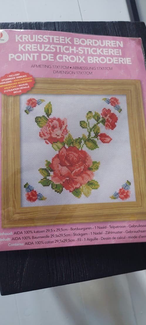 borduurpakket kruissteek, Hobby en Vrije tijd, Borduren en Borduurmachines, Ophalen of Verzenden, Nieuw, Borduurpakket