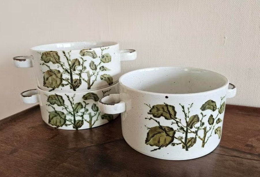Wedgwood Stonehenge 'Green Leaves' dekschaal, Vintage, Nieuw, Ophalen of Verzenden, Schaal of Schalen