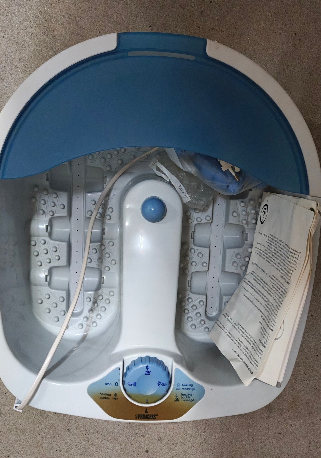 Princess Voetenbad met Massage en Verwarming, Ophalen, Zo goed als nieuw, Hand- en Voetverzorging