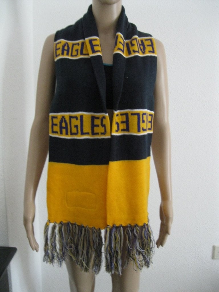 1 nieuwe West Coast Eagles Bar Sjaal, 20X155 cm., Burley Sekem, Nieuw, Overige maten, Ophalen of Verzenden