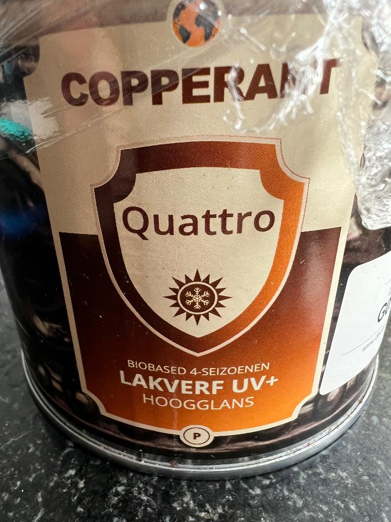 Copperant Quattro hoogglans UV+ mergelwit, Wit, Nieuw, Ophalen of Verzenden, Lak