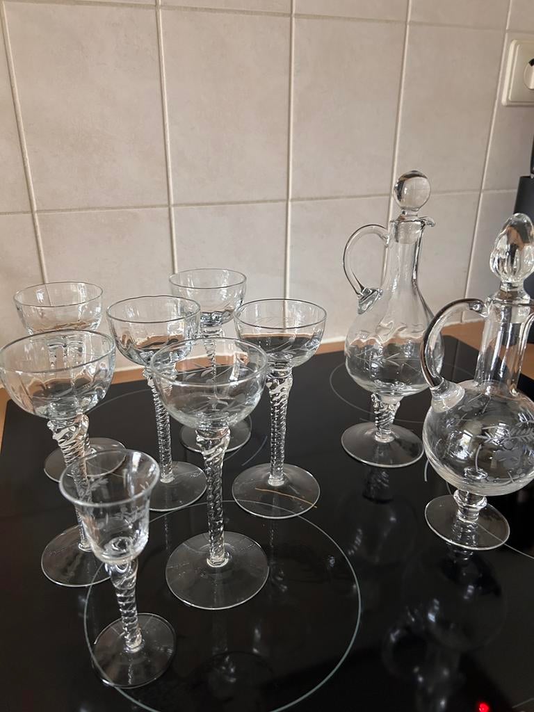 Te koop oud glaswerk., Ophalen of Verzenden, Gebruikt, Overige typen