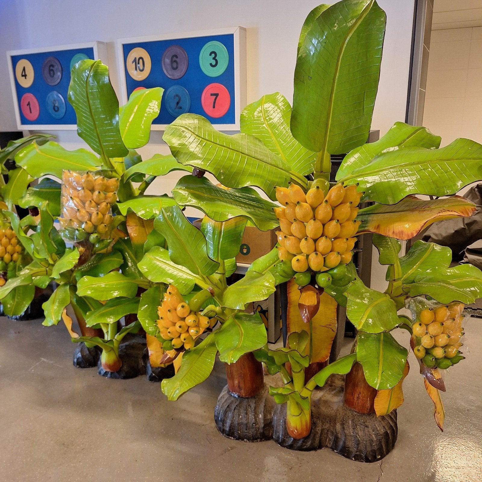 3 unieke grote bananen bomen, hout, Ophalen, Object, Meerkleurig, Hout