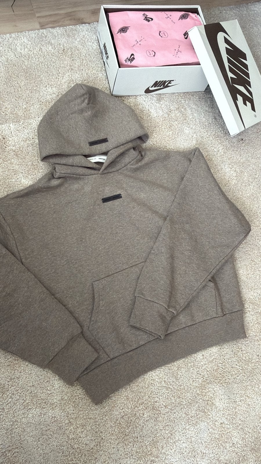 Essentials Fear Of God classic hoodie, Verzenden, Nieuw, Maat 46 (S) of kleiner, Beige