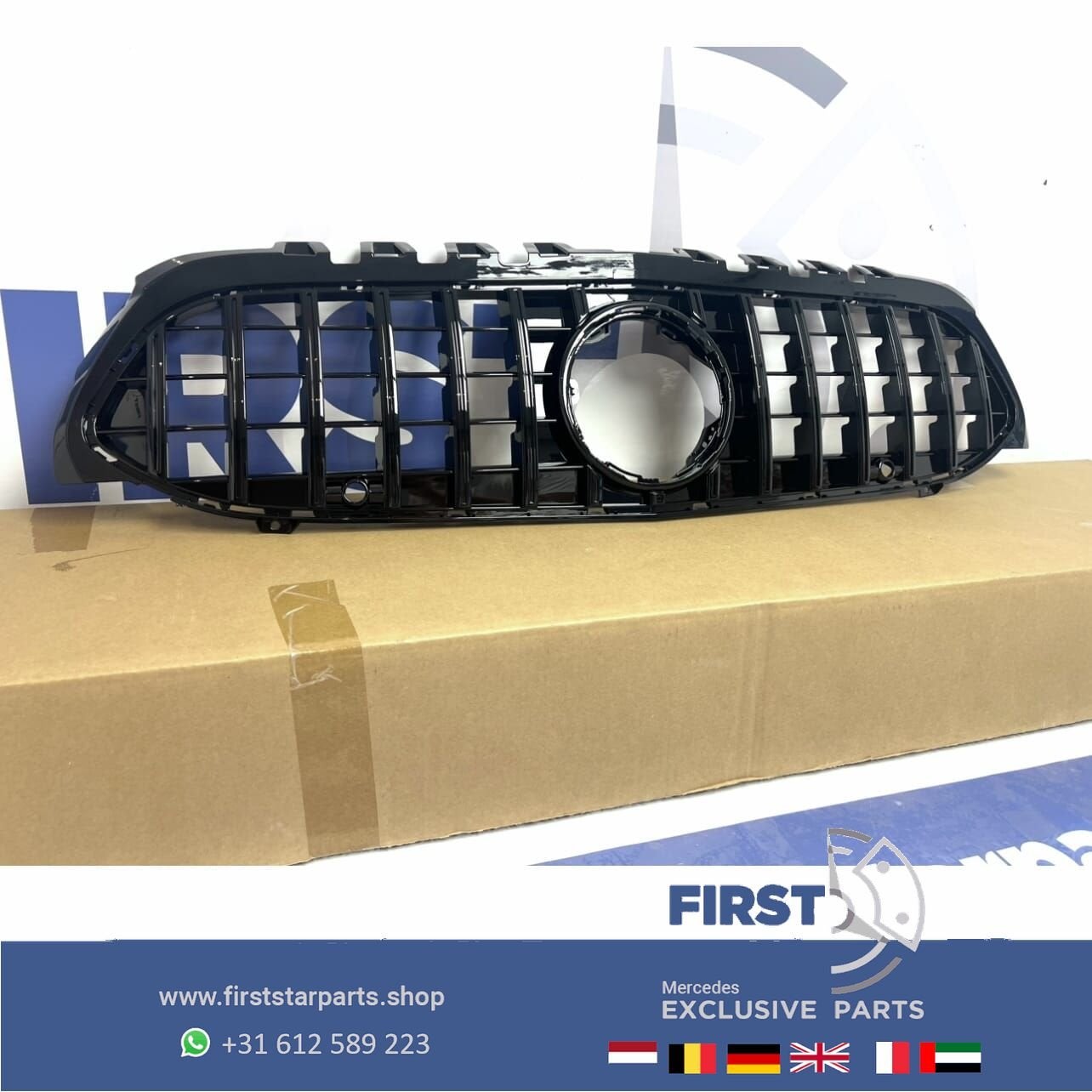 W177 V177 A KLASSE A45 GT GRIL ZWART/CHROOM PANAMERICANA GRI, Gebruikt, -, Ophalen of Verzenden, -