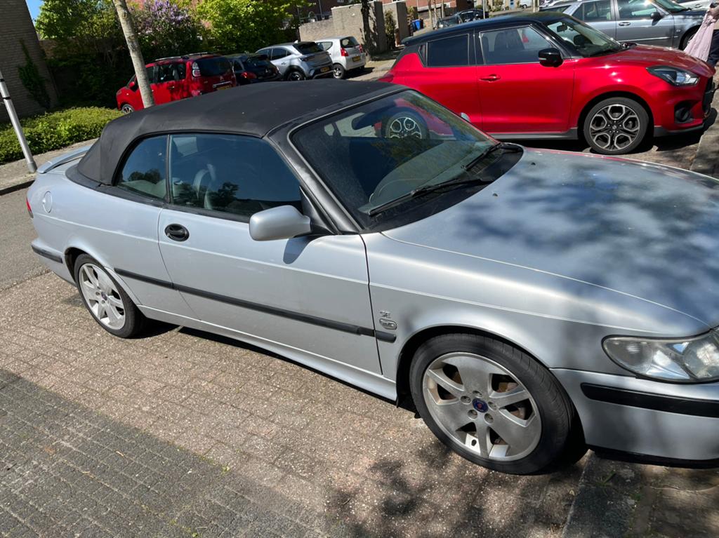Saab 9-3 9-3 1998 Grijs, Auto's, Saab, Particulier, Saab 9-3, Benzine, Cabriolet, Geïmporteerd, Zilver of Grijs, Ophalen