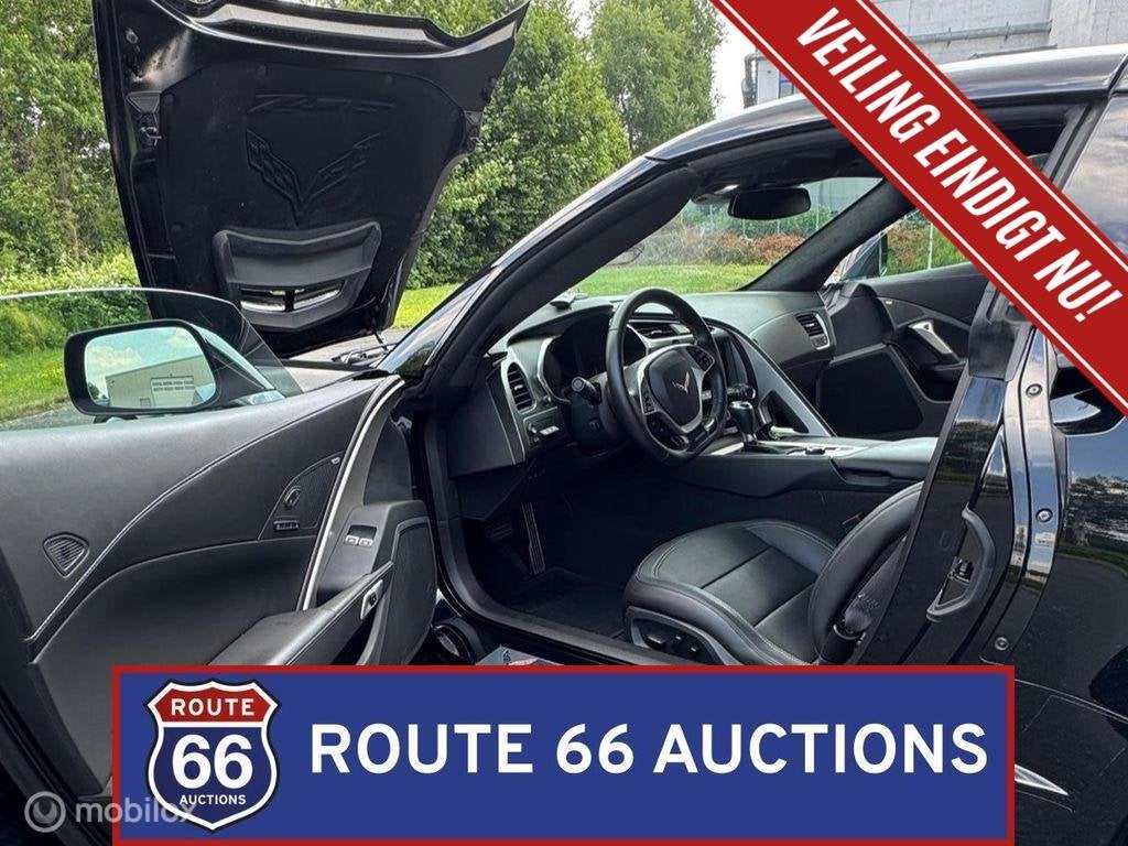 Chevrolet Corvette C7 Z06 | 2018 | Route 66 Auctions, Gebruikt, Overige carrosserieën, Zwart, Bedrijf