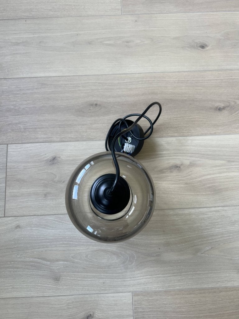 Leitmotiv hanglamp cilinder rookglas smoked, Ophalen, Gebruikt, Glas