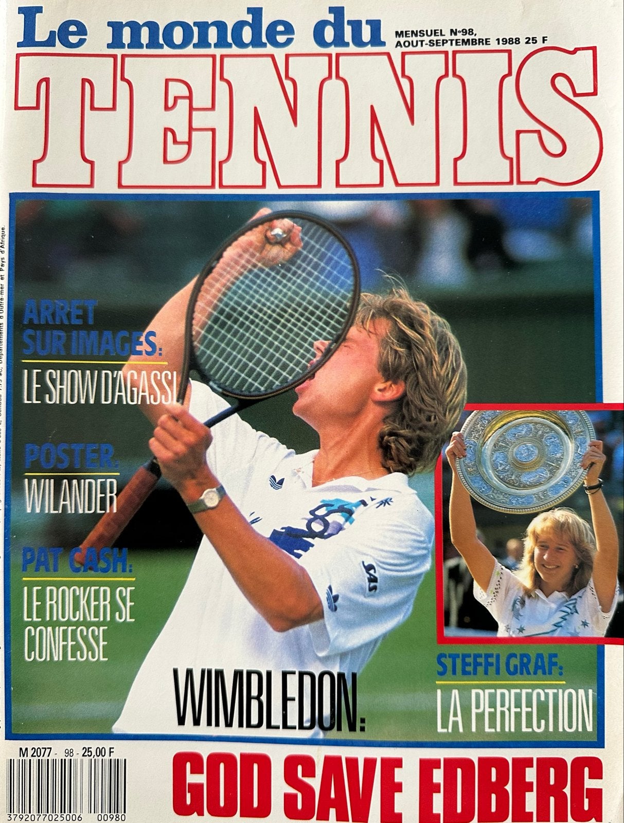 Le Monde du Tennis - Augustus/September 1988, Ophalen of Verzenden, Gelezen, Sport en Vrije tijd
