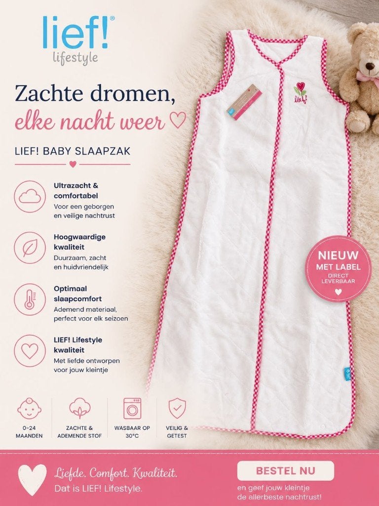Lief slaapzak, Nieuw, Ophalen of Verzenden, Slaapzak, Wit