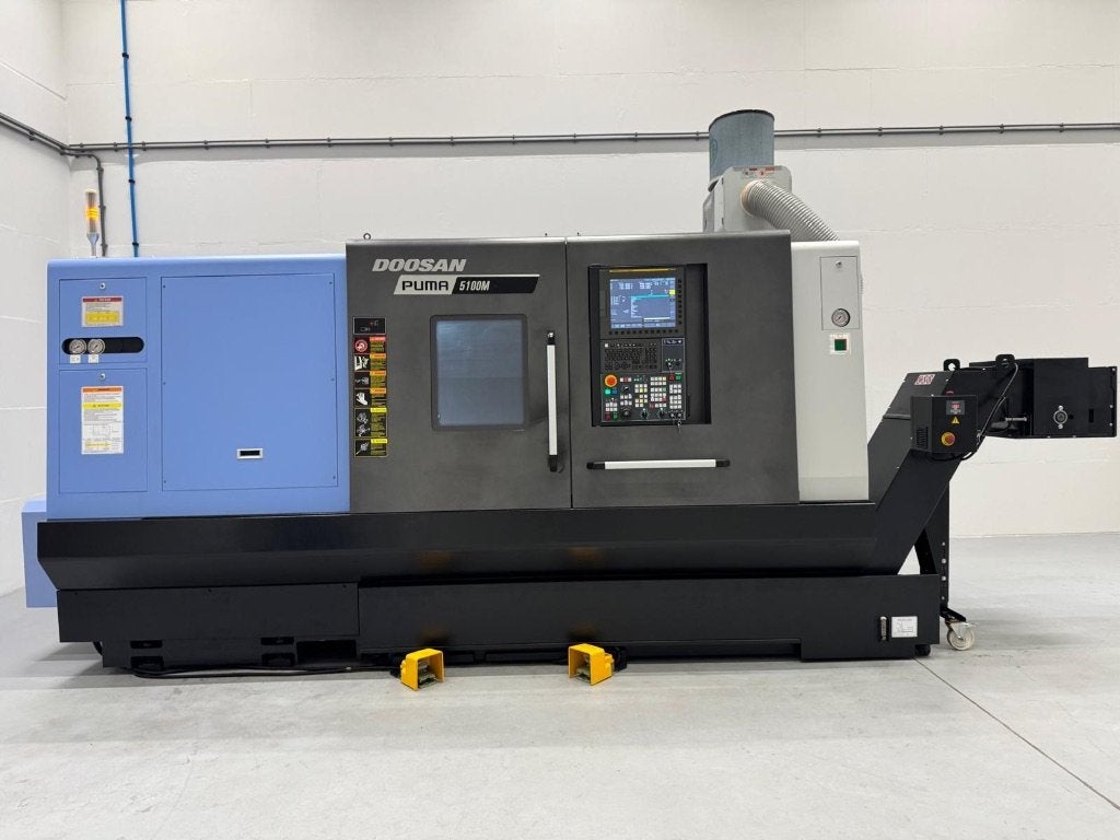 Doosan Puma 5100MB CNC-draaibank CNC draaibank, Ophalen, Zo goed als nieuw, Metaaldraaibank, Computergestuurd (Cnc)