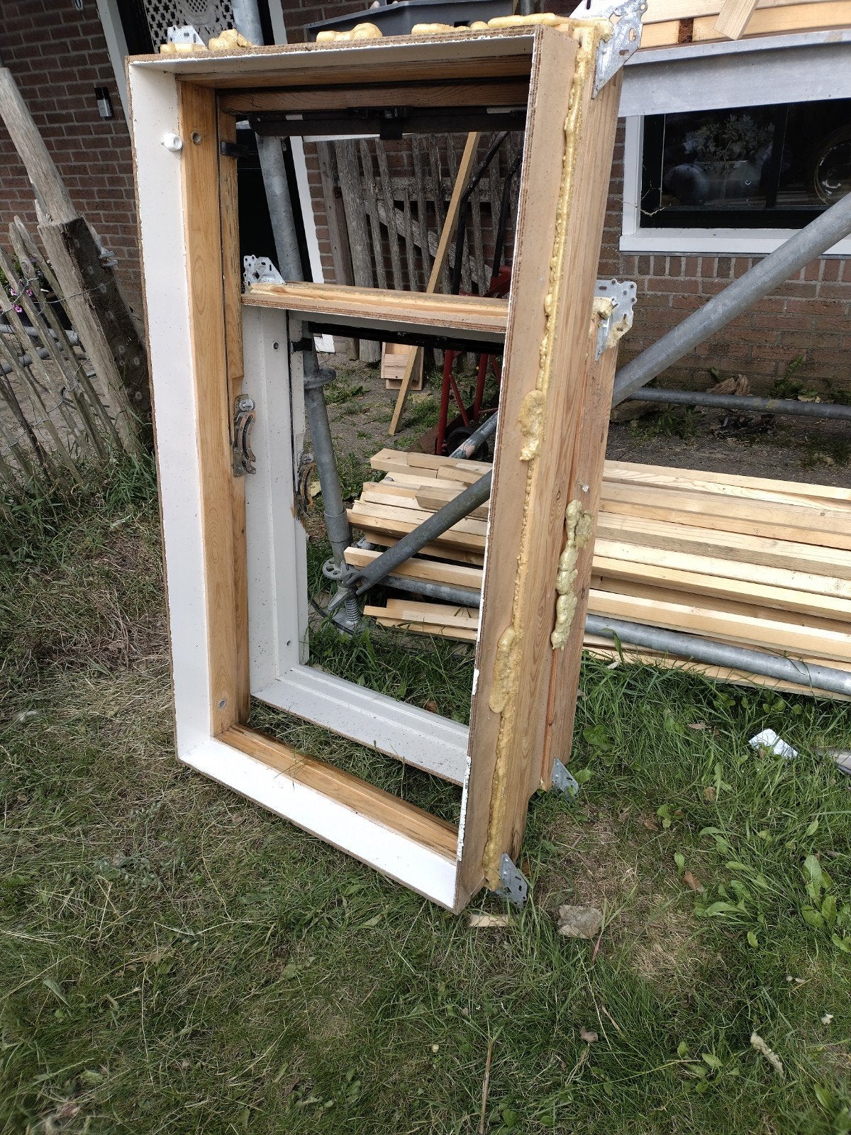 Velux 5 x GGL M08 en 1 x GGL M04 kozijn dakramen, Ophalen, Gebruikt, Minder dan 80 cm, 120 tot 160 cm