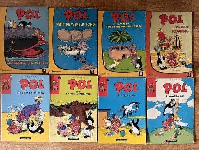 8x POL boekjes door Hansen, Verzenden, Gelezen, Fictie algemeen