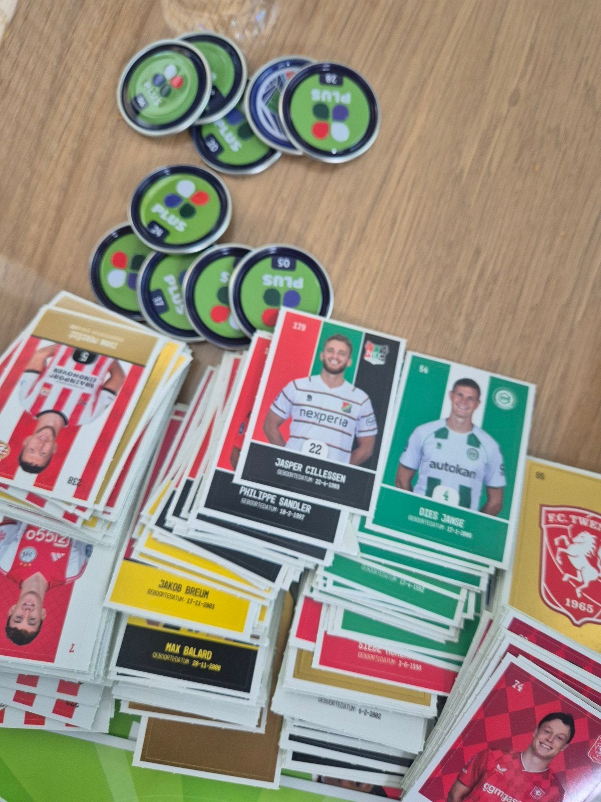 Voetbalplaatjes en Plus fiches - Diverse spelers, Ophalen of Verzenden, Gebruikt, Overige binnenlandse clubs, Spelerskaart